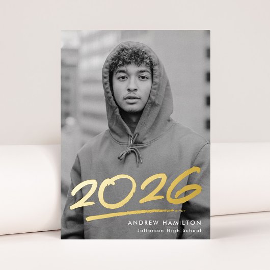 Dashed 2025 Foil Foto Abschluss Ankündigung