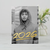 Dashed 2025 Foil Foto Abschluss Ankündigung (Stehend vorne)