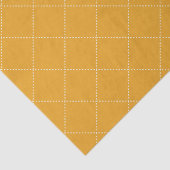 Dashed Diamond Grid Geometric Goldenrod Seidenpapier (Ausschnitt)