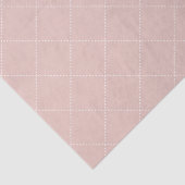 Dashed Diamond Grid Geometric Pale Blush Pink Seidenpapier (Ausschnitt)