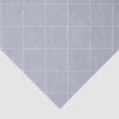 Dashed Diamond Grid Geometric Pale Slate Seidenpapier (Ausschnitt)