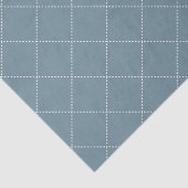 Dashed Diamond Grid Geometric Slate Blue Seidenpapier (Ausschnitt)