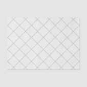 Dashed Diamond Grid Geometric Soft White Seidenpapier (Vorderseite)