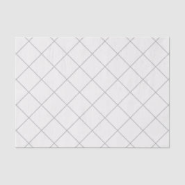Dashed Diamond Grid Geometric Soft White Seidenpapier