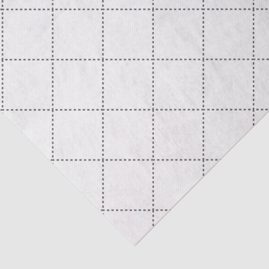 Dashed Diamond Grid Geometric Soft White Seidenpapier (Ausschnitt)