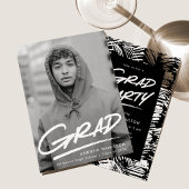 Dashed Foto Graduation Party Einladung