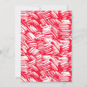 Dashed Modern Red Foto Abschluss Ankündigung (Rückseite)