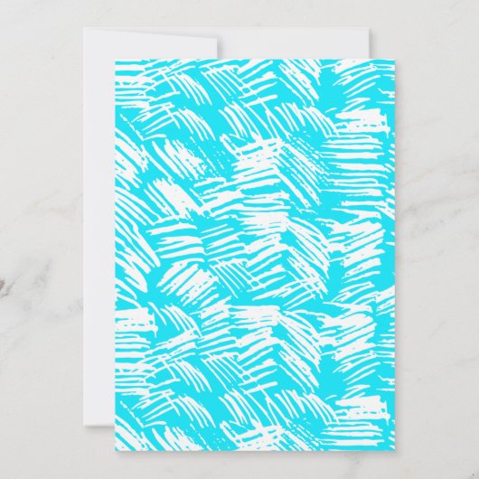 Dashed Turquoise Class of 2025 Foto Abschluss Ankündigung (Rückseite)