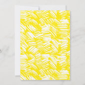Dashed Yellow Class of 2023 Foto Abschluss Ankündigung (Rückseite)