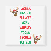 Dasher Dancer Magnet (Vorne)