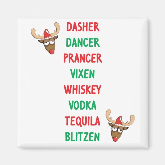 Dasher Dancer Magnet (Vorne)
