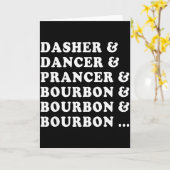Dasher Dancer Prancer & Bourbon & Bourbon Karte (Gelbe Blume)