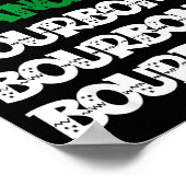 Dasher Dancer Prancer &amp; Bourbon Christmas Funn Poster (Ecke)