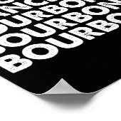 Dasher Dancer Prancer &amp; Bourbon Christmas Holi Poster (Ecke)