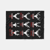 Dasher Dancer Prancer & Bourbon Weihnachtsfeie Fleecedecke (Vorderseite (Horizontal))