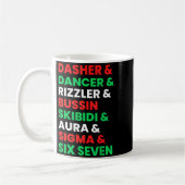 Dasher Dancer Prancer &amp; Rizzler 67 Funny Kids  Kaffeetasse (Links)