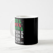 Dasher Dancer Prancer And Bourbon Christmas Xmas H Kaffeetasse (Vorderseite Links)