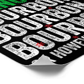 Dasher Dancer Prancer And Bourbon Christmas Xmas H Poster (Ecke)