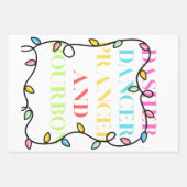 Dasher Dancer Prancer and Bourbon Geschenkpapier Set (Vorderseite 2)