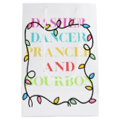 Dasher Dancer Prancer and Bourbon Mittlere Geschenktüte (Rückseite)