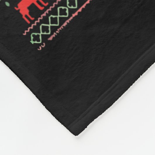 Dasher Dancer Prancer And Bourbon Whiskey Funny Ch Fleecedecke (Ecke)