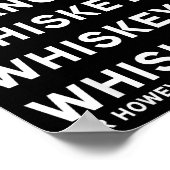 Dasher Dancer Prancer And Bourbon Whiskey Funny Ch Poster (Ecke)