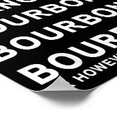 Dasher Dancer Prancer And Bourbon Whiskey Funny Ch Poster (Ecke)