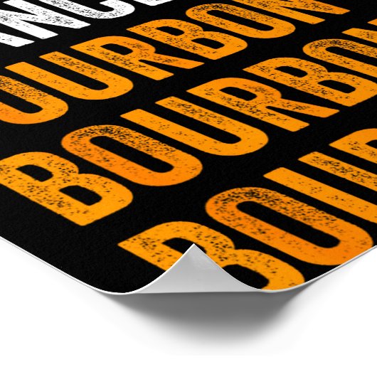 Dasher Dancer Prancer Bourbon Christmas Funny Holi Poster (Ecke)