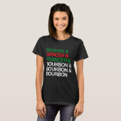 Dasher Dancer Prancer Bourbon Christmas Funny Holi T-Shirt (Vorne ganz)