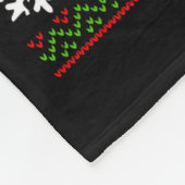 Dasher Dancer Prancer Bourbon Ugly Christmas Santa Fleecedecke (Ecke)