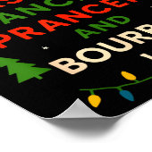 Dasher Dancer Prancer Bourbon Weihnachten Lustig H Poster (Ecke)