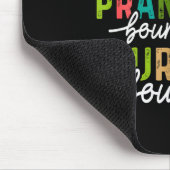 Dasher Dancer Prancer & Bourbon Weihnachtsfeier Mousepad (Ecke)