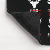 Dasher Dancer Prancer & Bourbon Weihnachtsfeier Mousepad (Ecke)