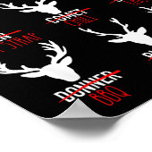 Dasher Dancer Prancer & Bourbon Weihnachtsfeier Poster (Ecke)