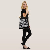Dasher Dancer Prancer & Bourbon Weihnachtsferien Tasche (Am Model)