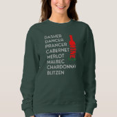 Dasher Dancer Prancer Christmas Sweatshirt (Vorderseite)