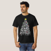 Dasher Dancer Prancer Funny Reindeer Names T-Shirt (Vorne ganz)
