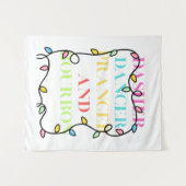 Dasher Dancer Prancer und Bourbon Wandteppich (Vorderseite (Horizontal))