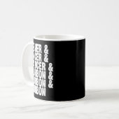 Dasher Dancer Prancer Und Bourbon Whiskey Lustig C Kaffeetasse (Vorderseite Links)