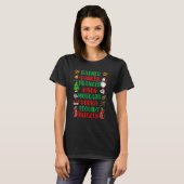 Dasher Dancer Prancer Vixen Moscato Vodka Tequila T-Shirt (Vorne ganz)