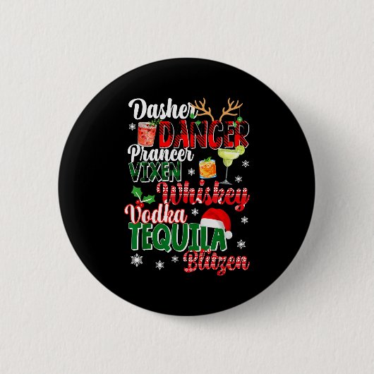 Dasher Dancer Prancer Vixen Moscato Wodka Tequila Button (Vorderseite)