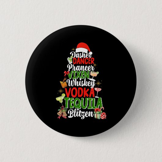 Dasher Dancer Prancer Vixen Moscato Wodka Tequila  Button (Vorderseite)