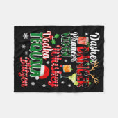 Dasher Dancer Prancer Vixen Moscato Wodka Tequila Fleecedecke (Vorderseite (Horizontal))