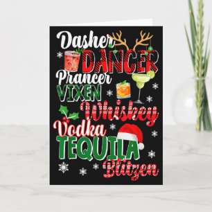 Dasher Dancer Prancer Vixen Moscato Wodka Tequila  Karte