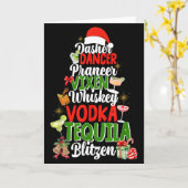Dasher Dancer Prancer Vixen Moscato Wodka Tequila Karte (Gelbe Blume)