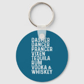 Dasher Dancer Prancer Vixen Tequila Rum Vodka And  Schlüsselanhänger (Vorderseite)