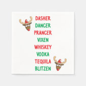 Dasher Dancer Serviette (Vorderseite)