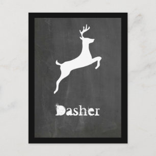 Dasher Feiertagspostkarte