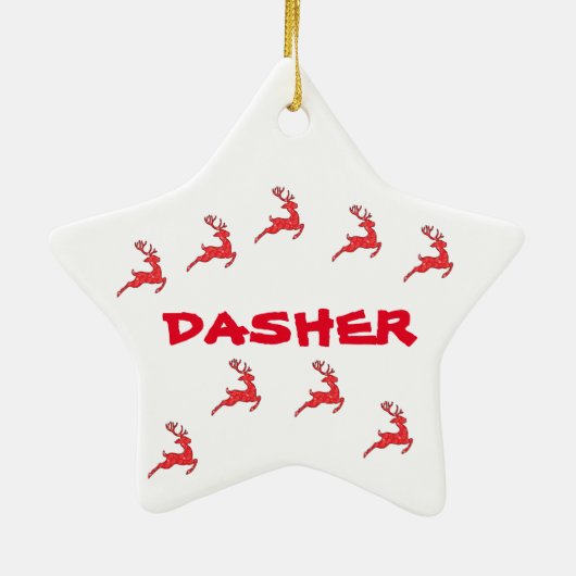 DASHER- ORNAMENT (DIE RINDER) (Hinten)