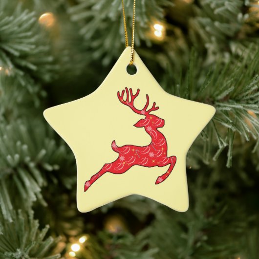 DASHER- ORNATION in Farben Keramik Ornament (Baum)